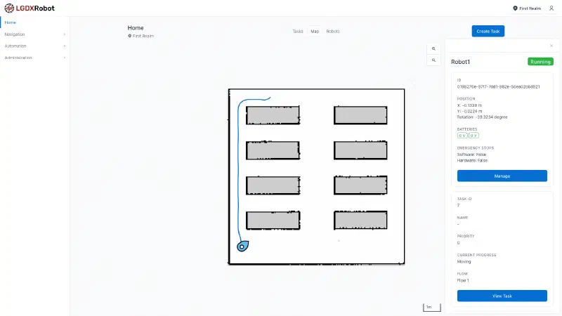 Map View With Panel