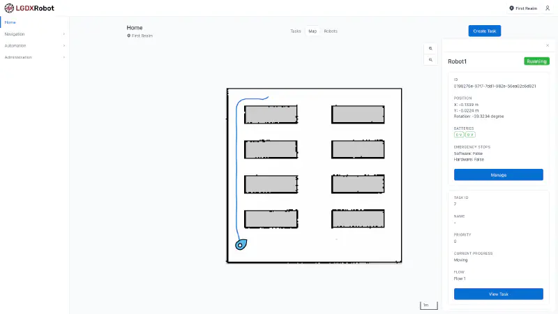 Map View With Panel